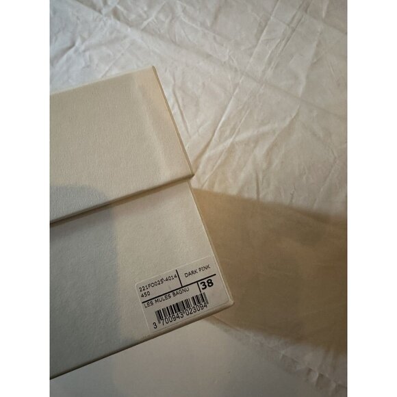 JACQUEMUS Les Mules Bagnu Heels Dark Pink - Picture 8 of 9